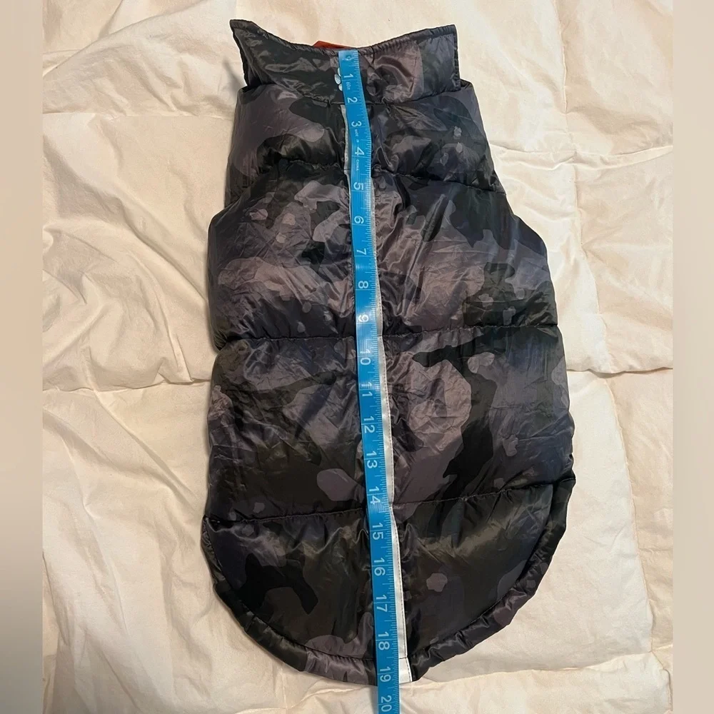 Free Country Dog Jacket Medium Down Insulation Gray Reflective